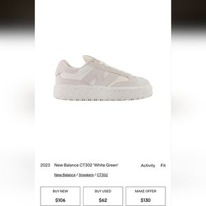 New Balance CT302 White Green Sneakers